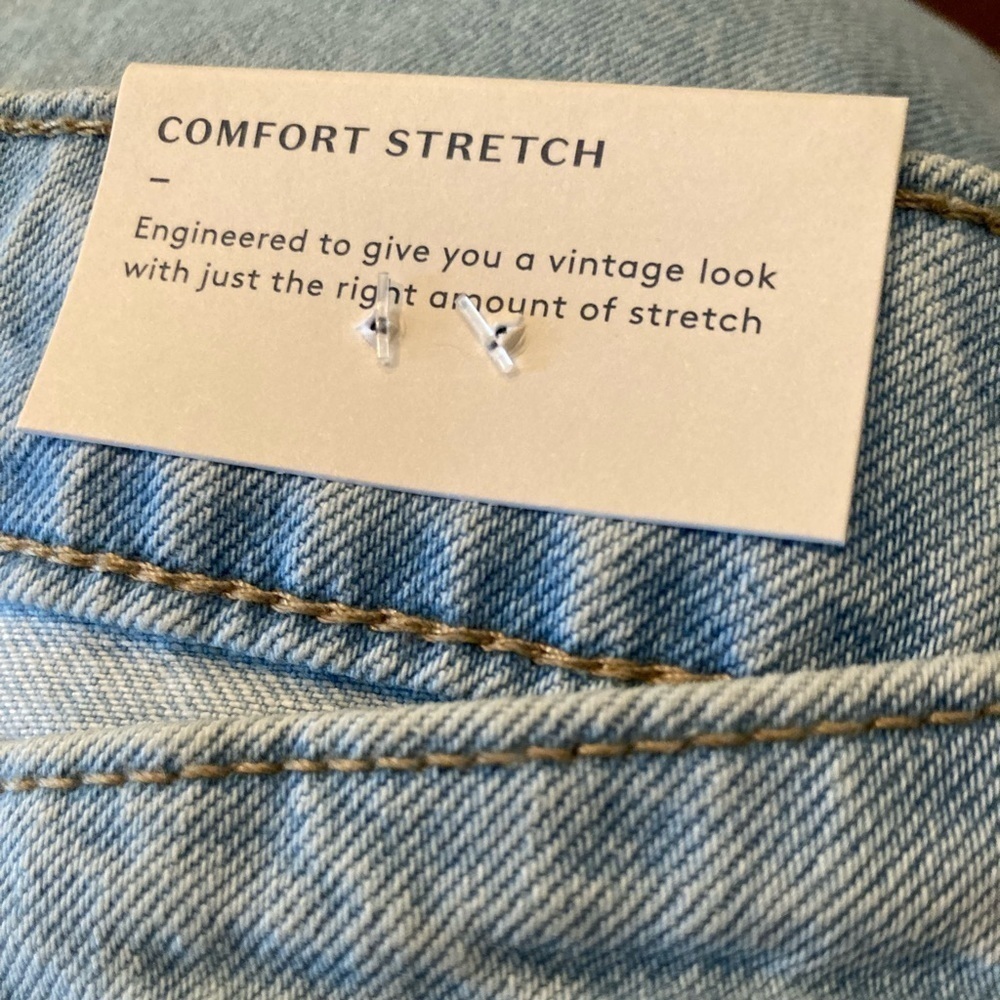 UNIVERSAL THREAD Jean 90’s Straight size 17 HIGH RISE light wash denim stretch - Picture 5 of 8